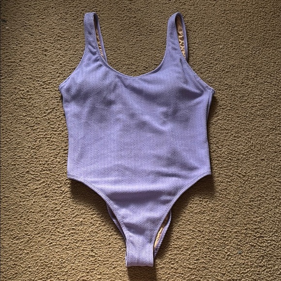 Cotton On Body Other - NWT Cotton On Body Ariel Purple Crinkle Scoop Back Cheeky One Piece Size XL